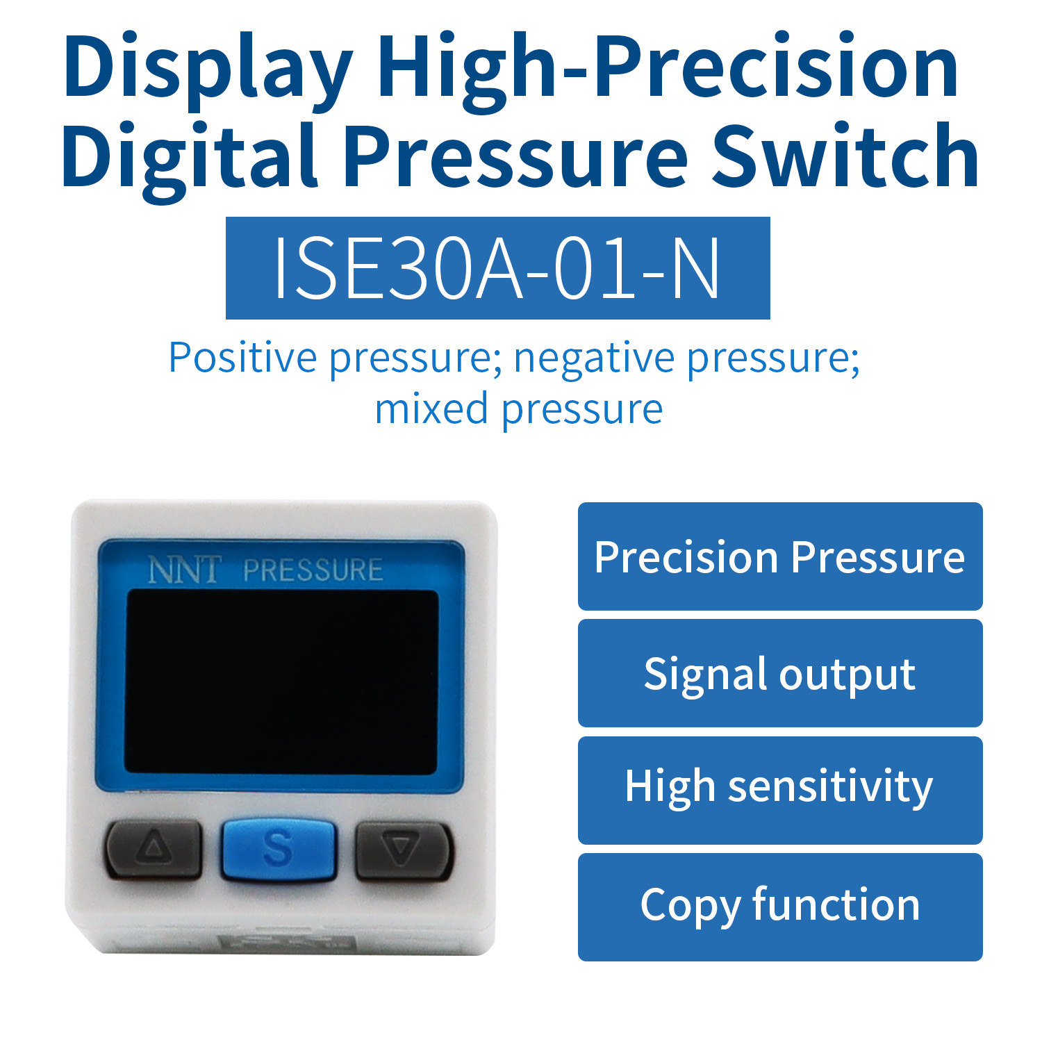 High Precision Vacuum Air Compressor Digital Pressure Switch