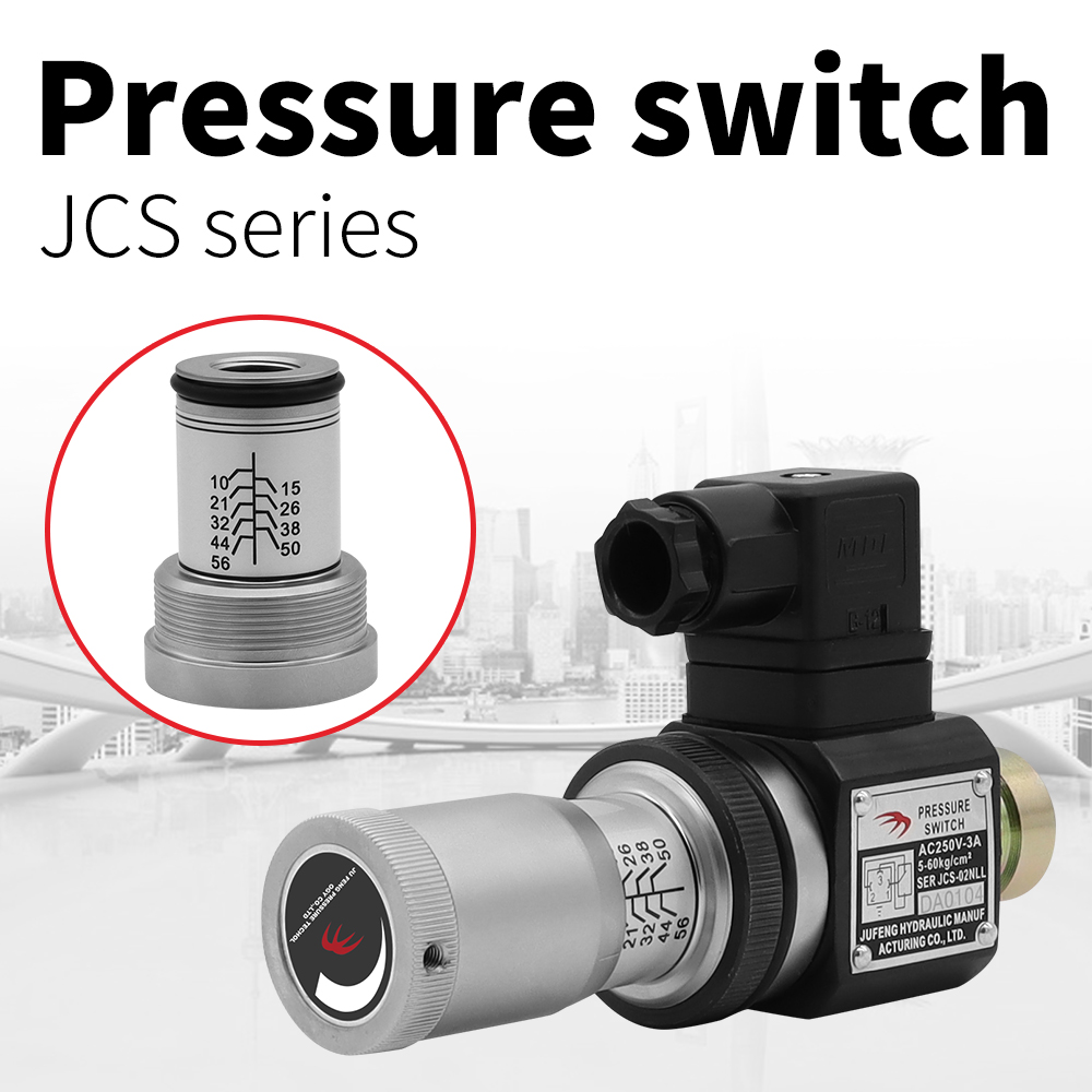 JUFENG China Supplier Good Quality Hydraulic Pressure Switch JCS-02 Pressure Relay