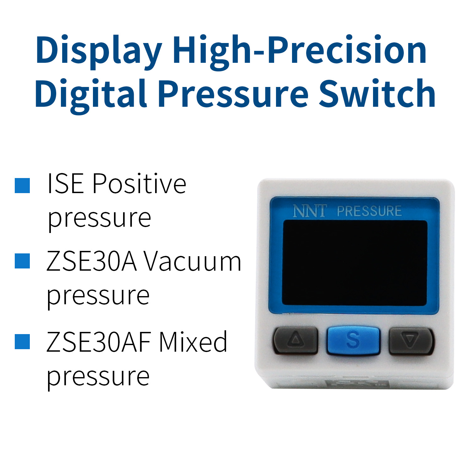 Adjustable Vacuum Metal Work Digital Pressure Switch