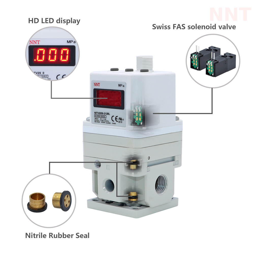 High Voltage Safe Solenoid Valve Electro-Pneumatic Regulator